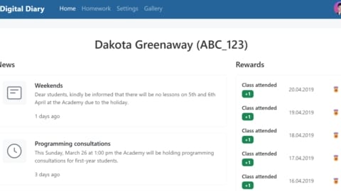 Digital Diary (frontend)